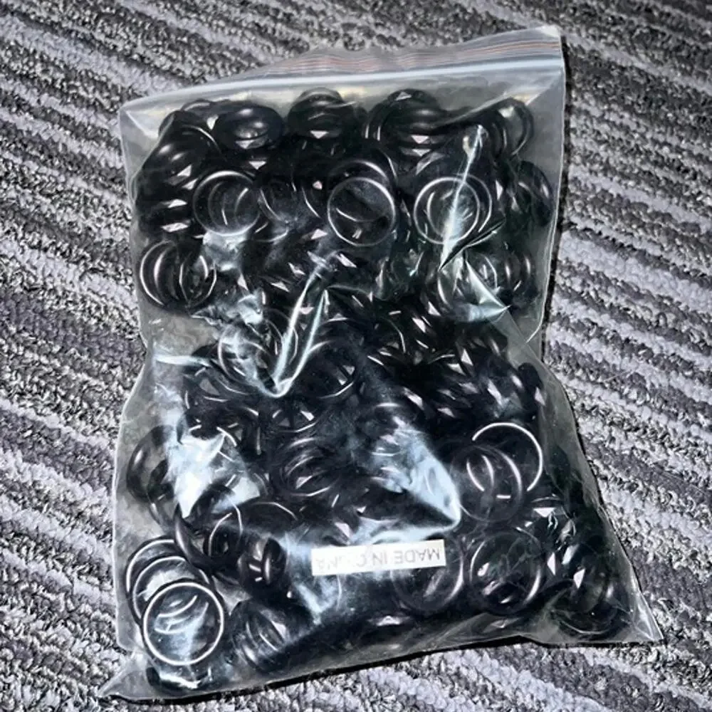 Black Metallic Plastic Craft Rings | Approx. 100 Pieces | Jewelry DIY Crafts New